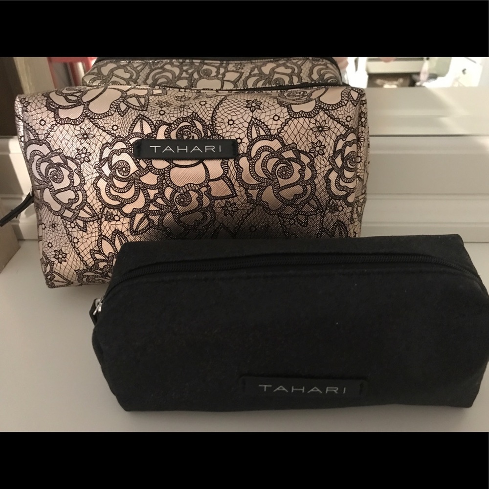Two cosmetic/travel bags